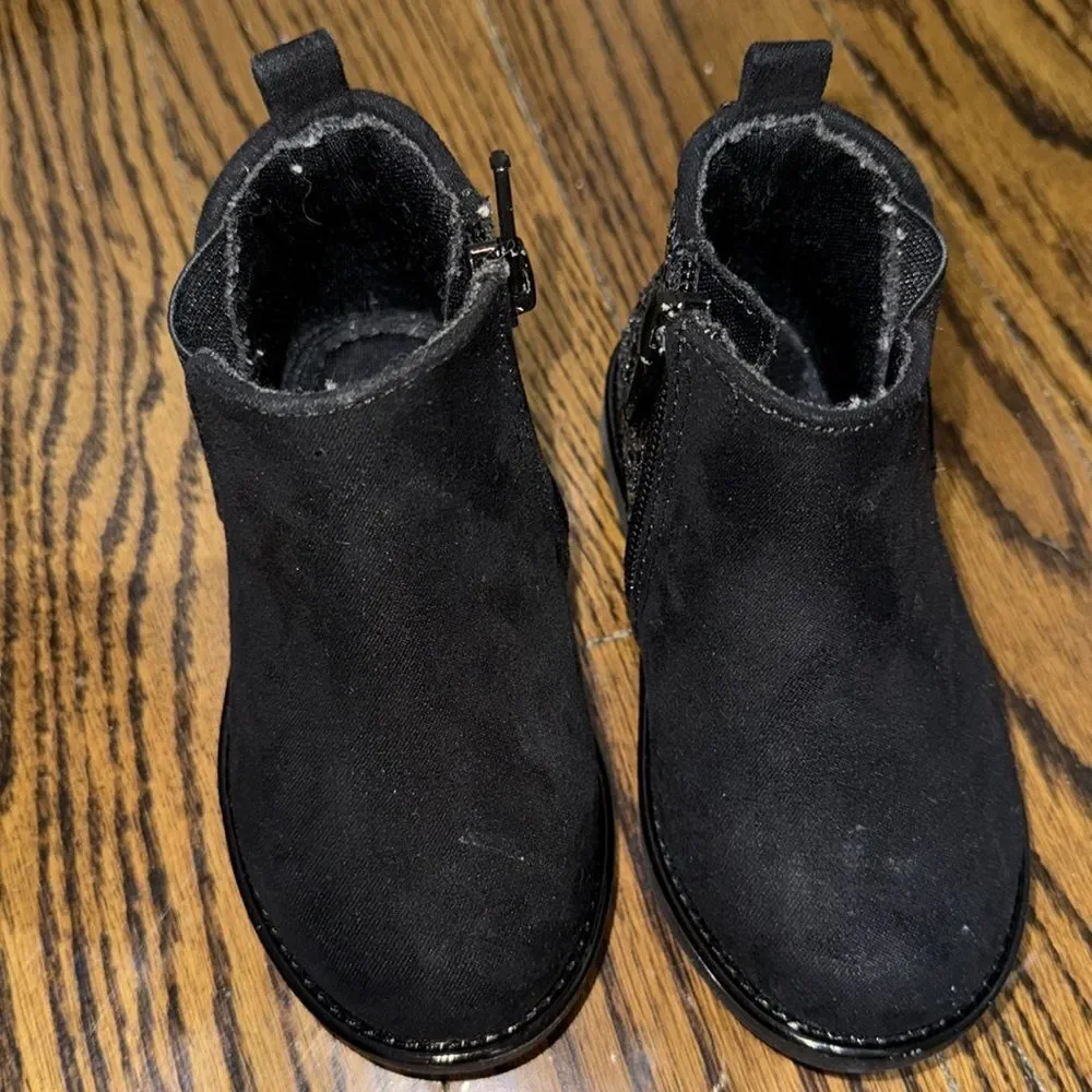 Harper Canyon Kids Black Ankle Boots 6C